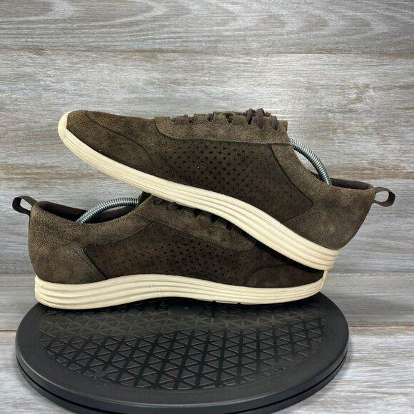 Cole Haan Men's Original Grand Sport Perforated II Suede Sneakers Size 11 - Picture 7 of 9